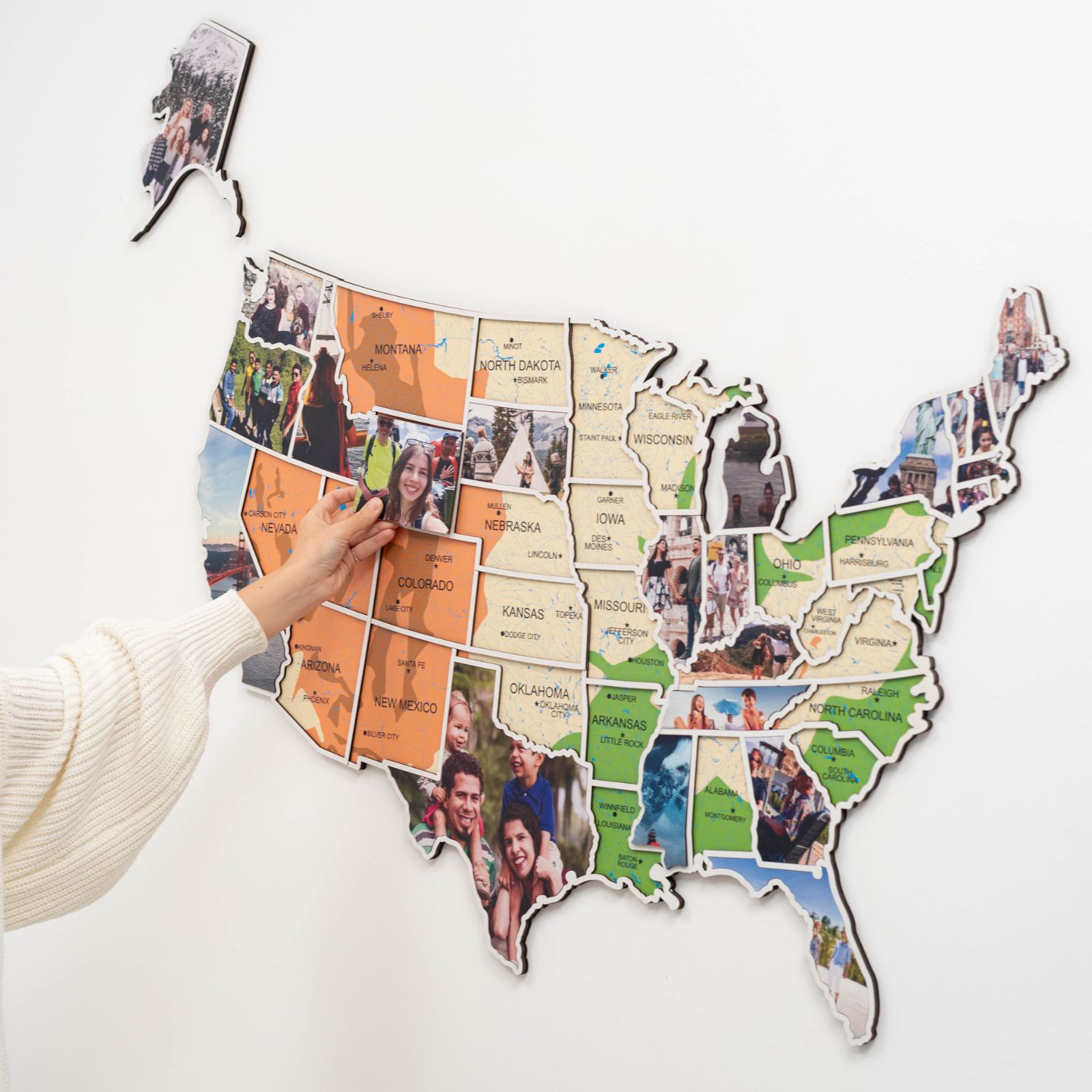 USA Photo Map Physical - SJB-DIAMOND ELITES