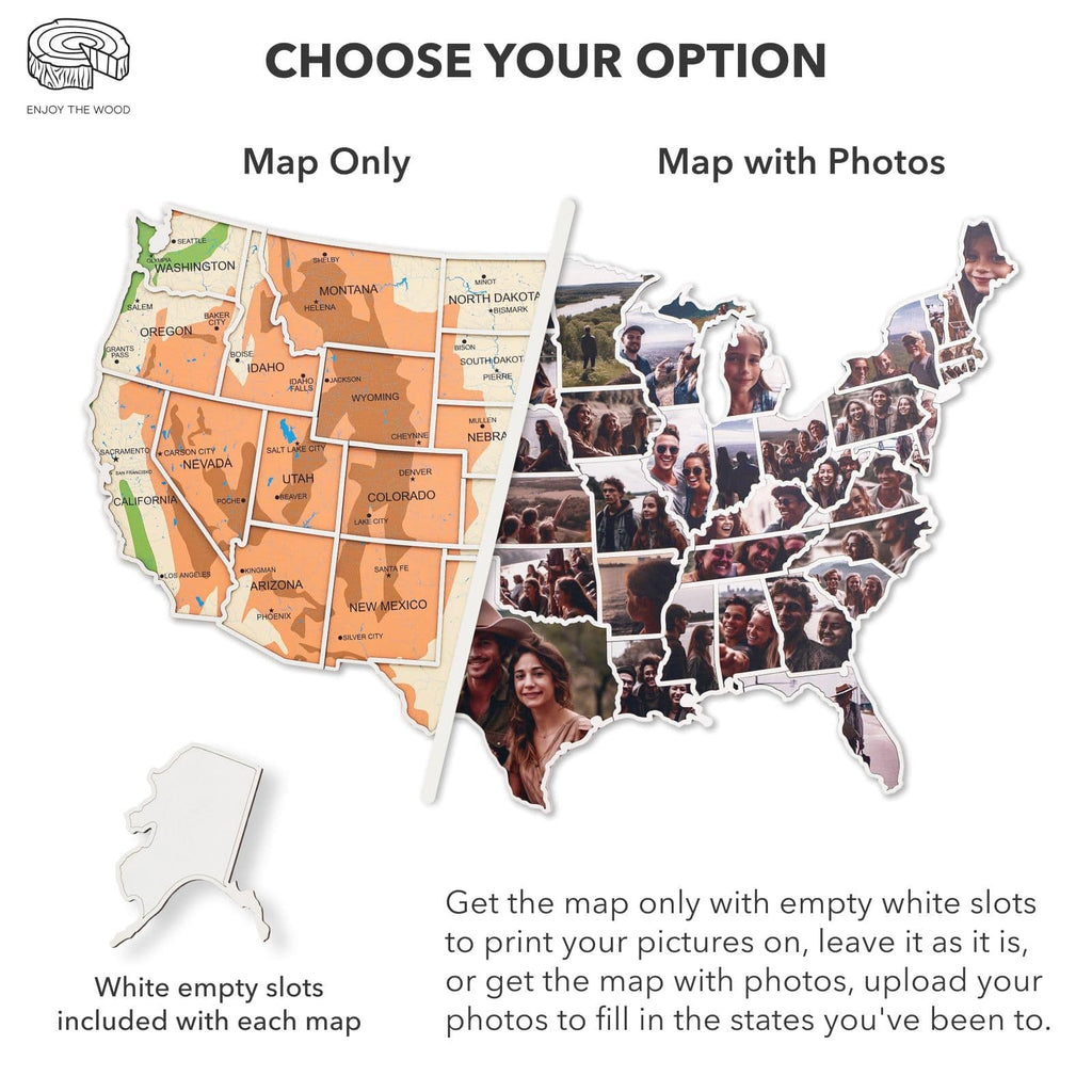 USA Photo Map Physical - SJB-DIAMOND ELITES