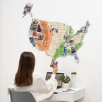 USA Photo Map Physical - SJB-DIAMOND ELITES