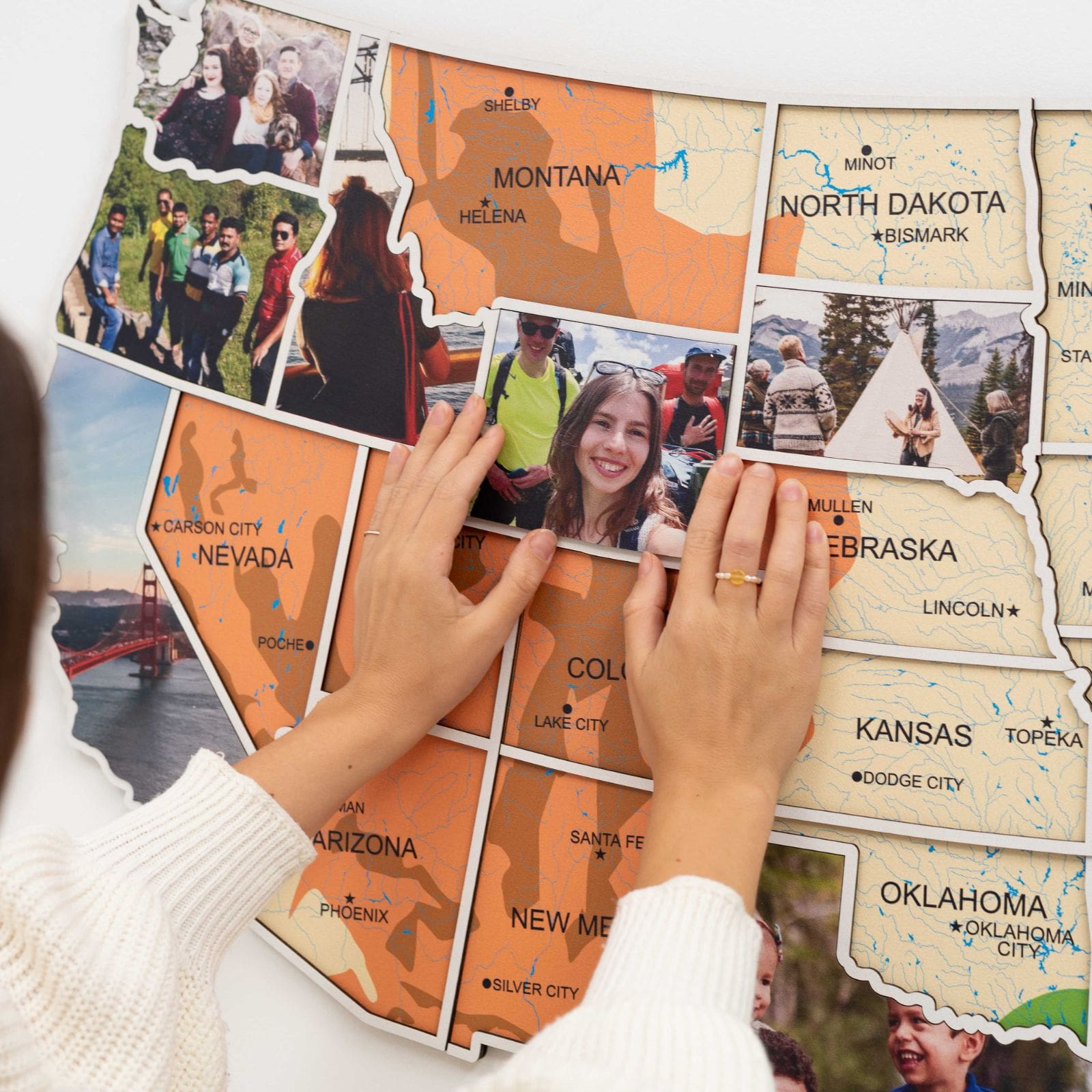 USA Photo Map Physical - SJB-DIAMOND ELITES