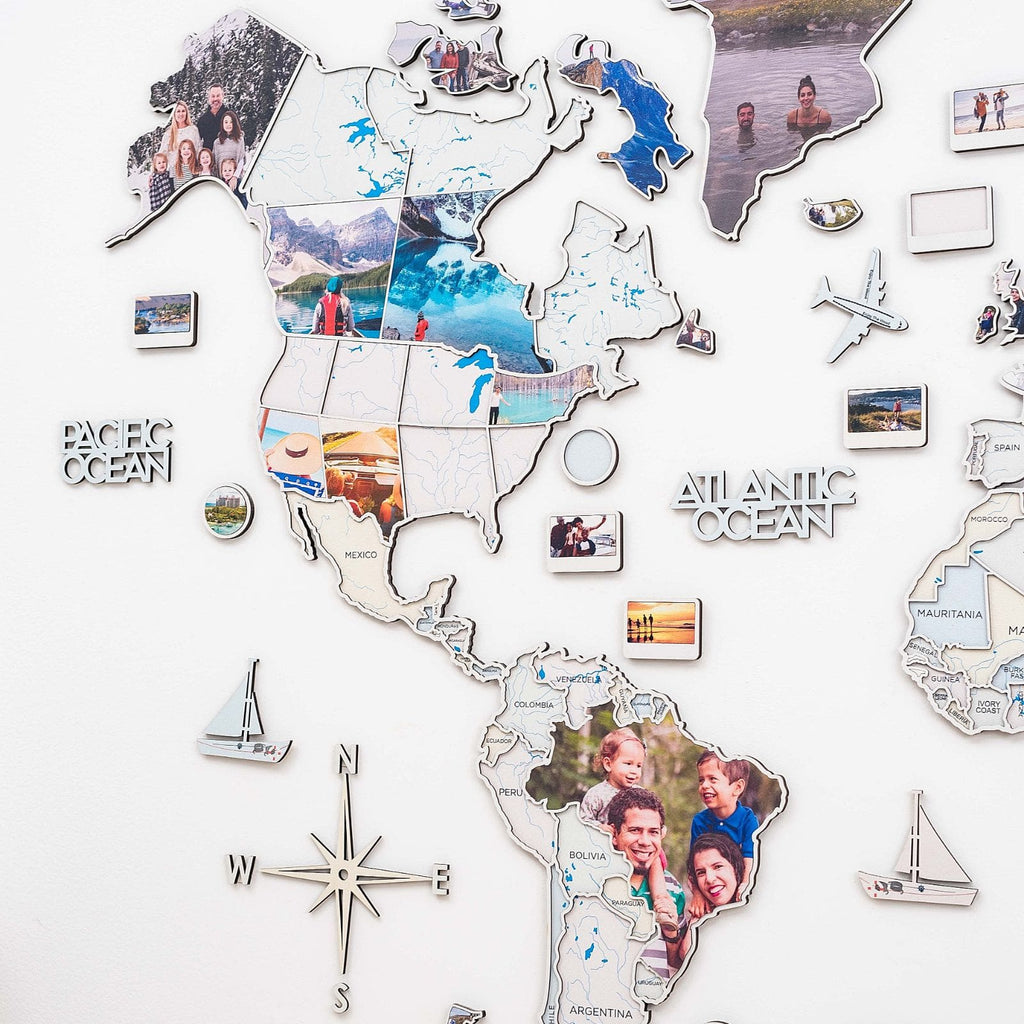World Photo Map Pastel - SJB-DIAMOND ELITES
