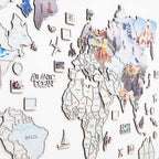 World Photo Map Pastel - SJB-DIAMOND ELITES