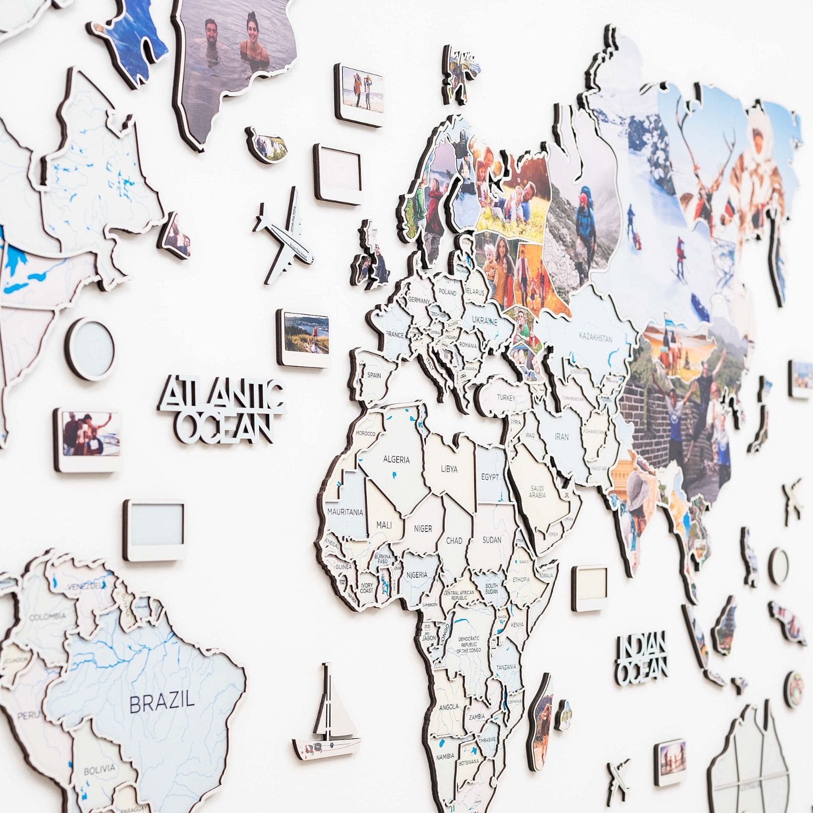 World Photo Map Pastel - SJB-DIAMOND ELITES