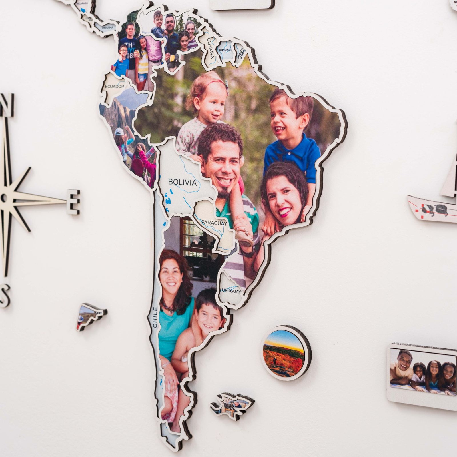 World Photo Map Pastel - SJB-DIAMOND ELITES