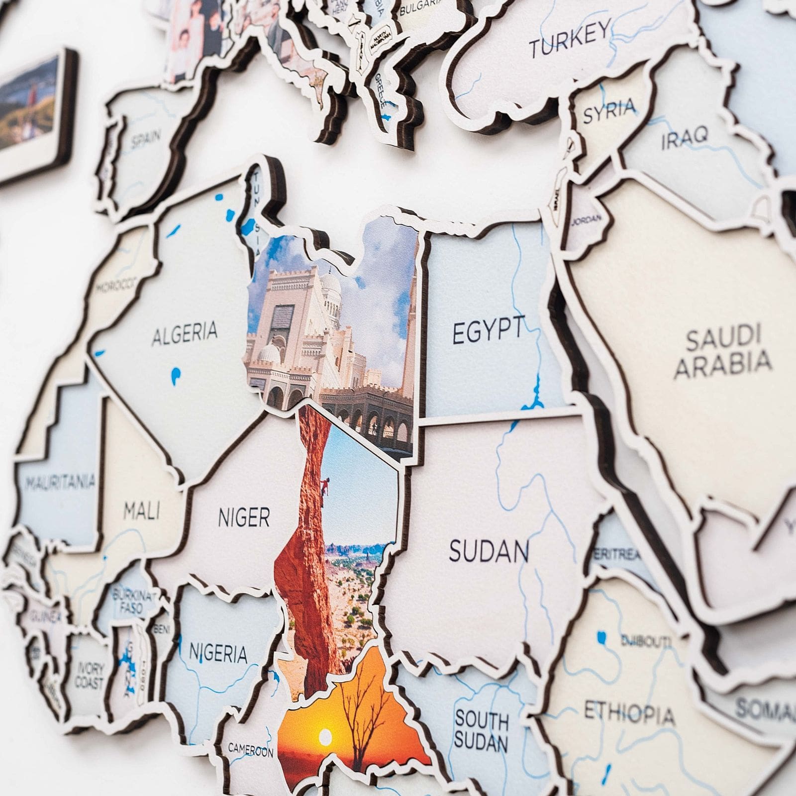 World Photo Map Pastel - SJB-DIAMOND ELITES