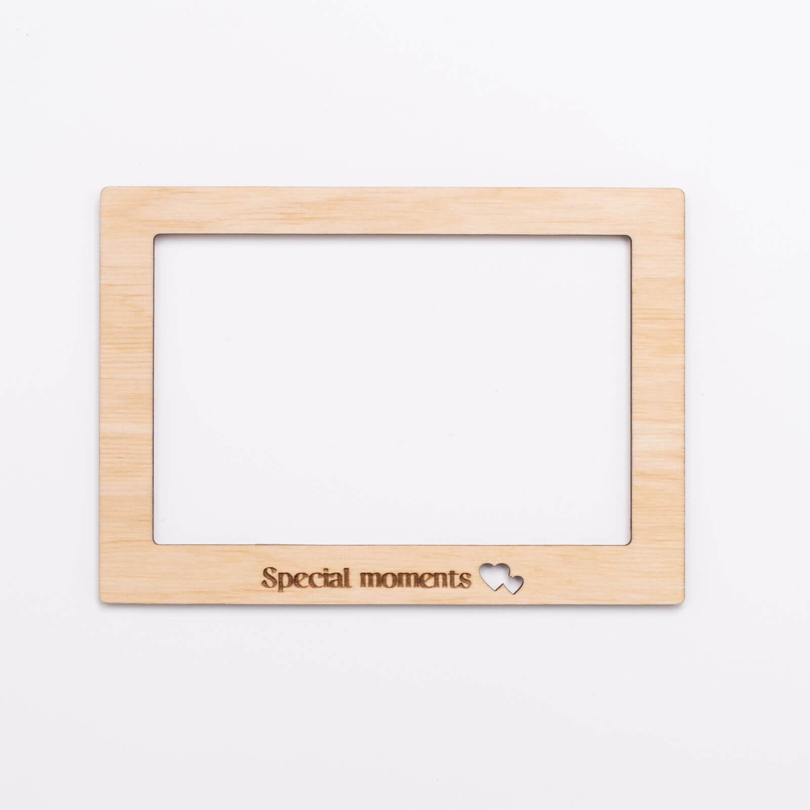 Set of 9 Wooden Photo Frames Enjoy The Wood