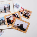 Bundle: Map, Photo Frames, Flags and Airplanes Pins Enjoy The Wood