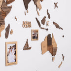 Set of 9 Wooden Photo Frames Enjoy The Wood