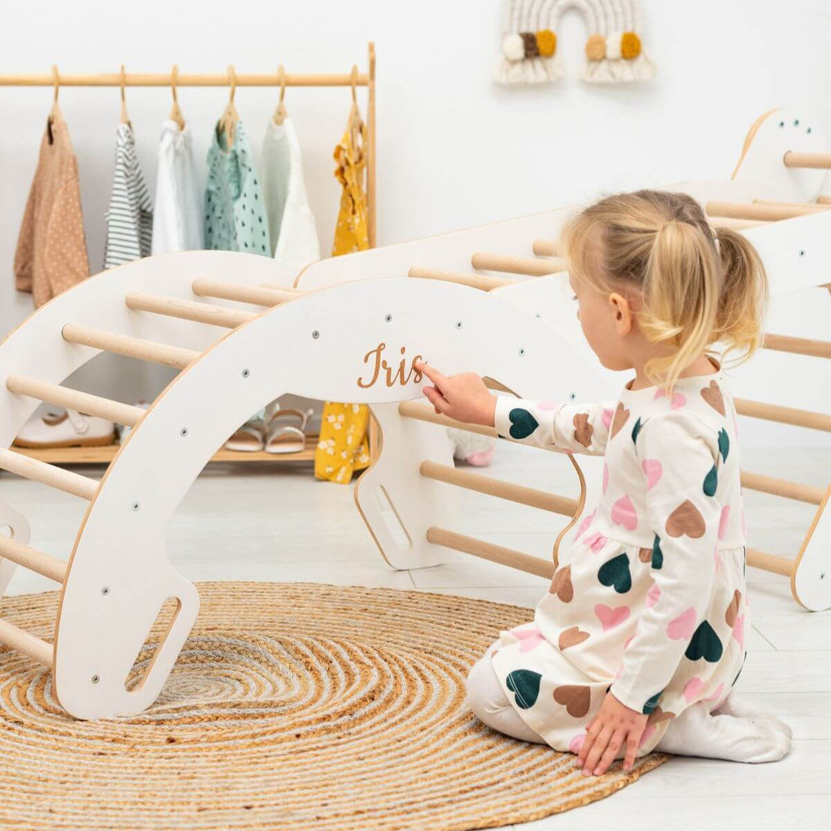 3 in 1 Pikler Triangle Set: Pikler Triangle + Arch + Ladder - SJB-DIAMOND ELITES