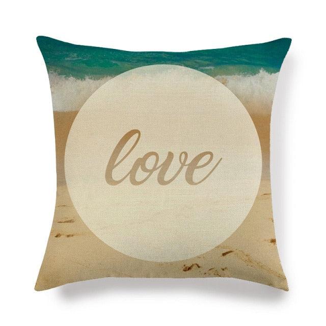 Pillowcase Sofa Cushion Cover Decoration Linen Pillow Case Higher Quality Marine Sea Life Pillow Covers Cases Super Soft Square Cushion Decorative Pillow Pattern Sofa Pillow Cover Couch Pillow 45x45CM Stevvex