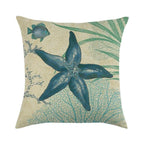 Pillowcase Sofa Cushion Cover Decoration Linen Pillow Case Higher Quality Marine Sea Life Pillow Covers Cases Super Soft Square Cushion Decorative Pillow Pattern Sofa Pillow Cover Couch Pillow 45x45CM Stevvex