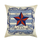 Pillowcase Sofa Cushion Cover Decoration Linen Pillow Case Higher Quality Marine Sea Life Pillow Covers Cases Super Soft Square Cushion Decorative Pillow Pattern Sofa Pillow Cover Couch Pillow 45x45CM Stevvex