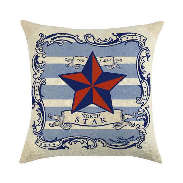Pillowcase Sofa Cushion Cover Decoration Linen Pillow Case Higher Quality Marine Sea Life Pillow Covers Cases Super Soft Square Cushion Decorative Pillow Pattern Sofa Pillow Cover Couch Pillow 45x45CM Stevvex