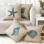 Pillowcase Sofa Cushion Cover Decoration Linen Pillow Case Higher Quality Marine Sea Life Pillow Covers Cases Super Soft Square Cushion Decorative Pillow Pattern Sofa Pillow Cover Couch Pillow 45x45CM Stevvex