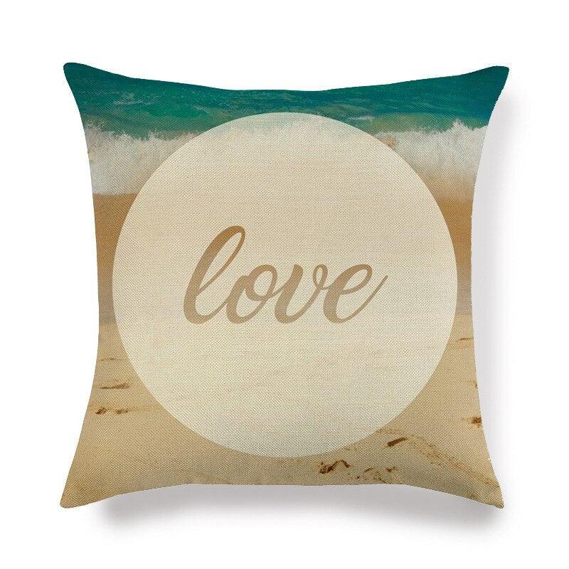 Pillowcase Sofa Cushion Cover Decoration Linen Pillow Case Higher Quality Marine Sea Life Pillow Covers Cases Super Soft Square Cushion Decorative Pillow Pattern Sofa Pillow Cover Couch Pillow 45x45CM Stevvex
