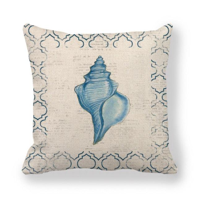 Pillowcase Sofa Cushion Cover Decoration Linen Pillow Case Higher Quality Marine Sea Life Pillow Covers Cases Super Soft Square Cushion Decorative Pillow Pattern Sofa Pillow Cover Couch Pillow 45x45CM Stevvex