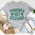 Pinches Get Stitches Tee Peachy Sunday