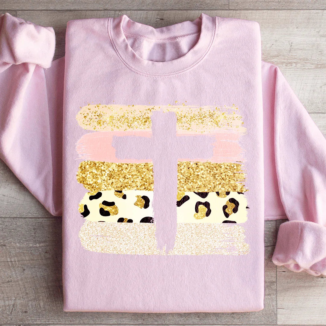 Pink Cross Sweatshirt Peachy Sunday