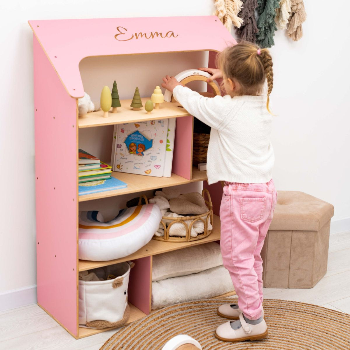 Pink Dollhouse Bookcase - SJB-DIAMOND ELITES