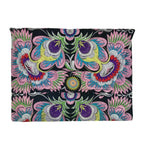 Embroidered Flower Clutch