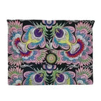 Embroidered Flower Clutch