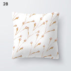Pink Geometric Decorative Pillow Cushion Covers Polyester Pillow Case Home Pillowcase Decorative Pillowcase For Sofa Cute Charming Home Decor Cushion Cover