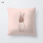 Pink Geometric Decorative Pillow Cushion Covers Polyester Pillow Case Home Pillowcase Decorative Pillowcase For Sofa Cute Charming Home Decor Cushion Cover