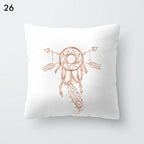 Pink Geometric Decorative Pillow Cushion Covers Polyester Pillow Case Home Pillowcase Decorative Pillowcase For Sofa Cute Charming Home Decor Cushion Cover