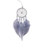 Pink Handmade Dream Catcher Wind Chimes Indian Style Feather Pendant Dream Catcher Car Hanging Decoration Wind Chime Wall Hanging Home Decor Stevvex