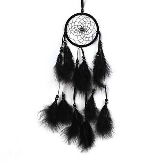 Pink Handmade Dream Catcher Wind Chimes Indian Style Feather Pendant Dream Catcher Car Hanging Decoration Wind Chime Wall Hanging Home Decor Stevvex
