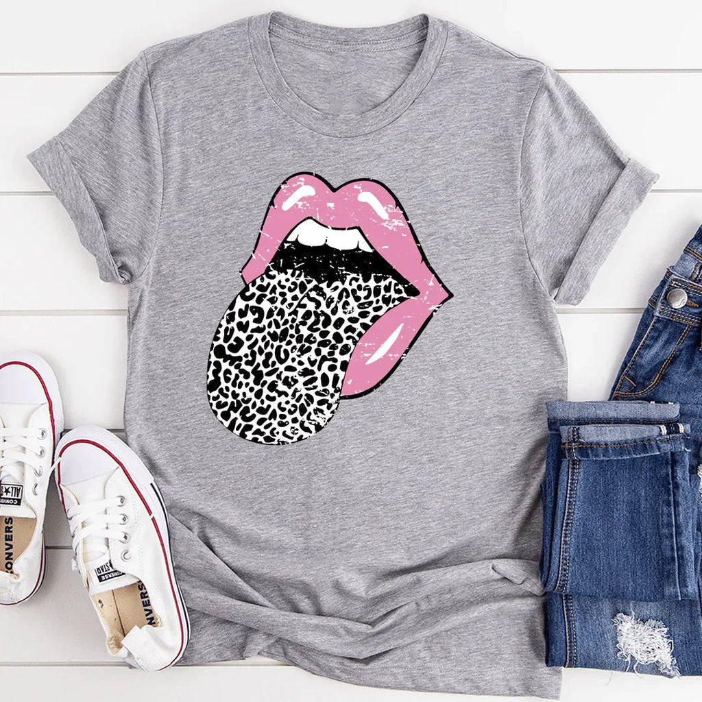 Pink Lips Tee Peachy Sunday