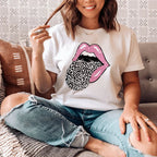 Pink Lips Tee Peachy Sunday