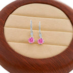 Moissanite Earrings 925 Sterling Silver White Gold Plated Hypoallergenic Studs BandsCo Straps