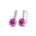 1ct D Color Moissanite 925 Sterling Silver Drop Earrings for Women Wedding BandsCo Straps