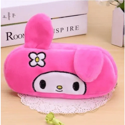 Pink Students Pencil Case Colorful Cartoon Pen Bag With Zipper For Girls Boys School Stationery Organizer Cosmetic Bag Stevvex