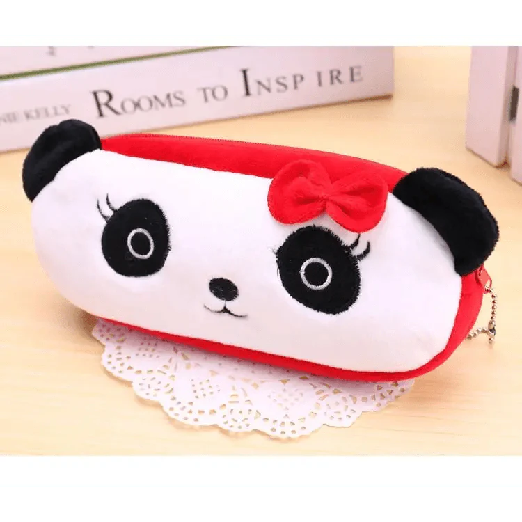Pink Students Pencil Case Colorful Cartoon Pen Bag With Zipper For Girls Boys School Stationery Organizer Cosmetic Bag Stevvex