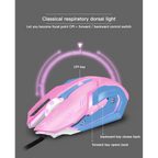 Pink Wired Gaming Mouse Girl Mouse 6 Buttons 3200 DPI USB Computer Mice Gamer Mouse For PC Stevvex