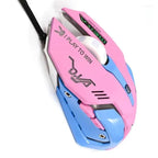 Pink Wired Gaming Mouse Girl Mouse 6 Buttons 3200 DPI USB Computer Mice Gamer Mouse For PC Stevvex