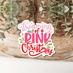Pink Christmas Hanging Air Freshener Scented Car Home Closet Office Ornament BandsCo Straps