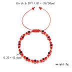 Pinky Promise Blue Bracelet Sets Colorful Crystal Bead Rope Chain Lucky Couple Bracelets Colorful Eye Bracelets Handmade Braided Rope Bracelets For Women Friendship Charm Jewelry