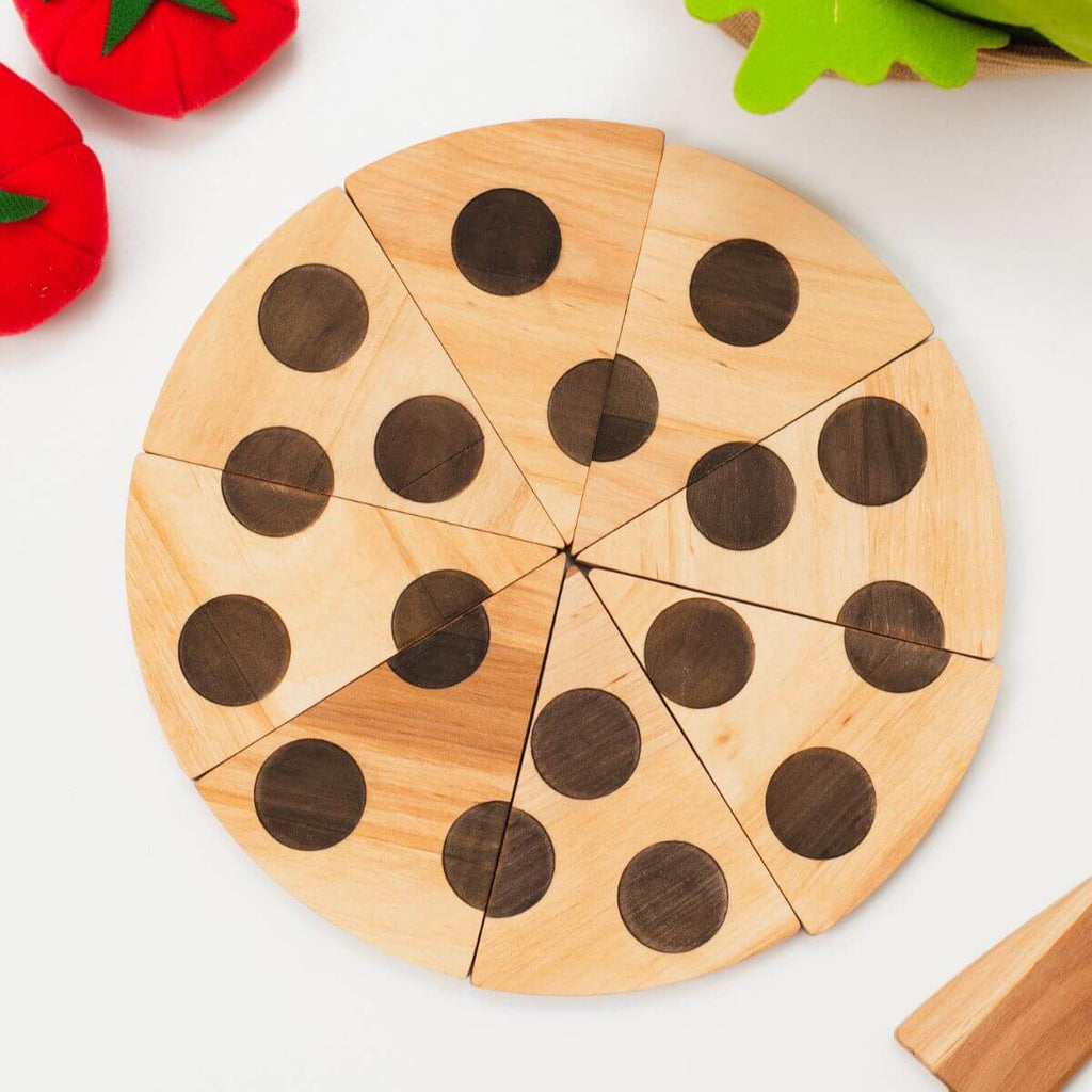 Wooden pizza toy - SJB-DIAMOND ELITES