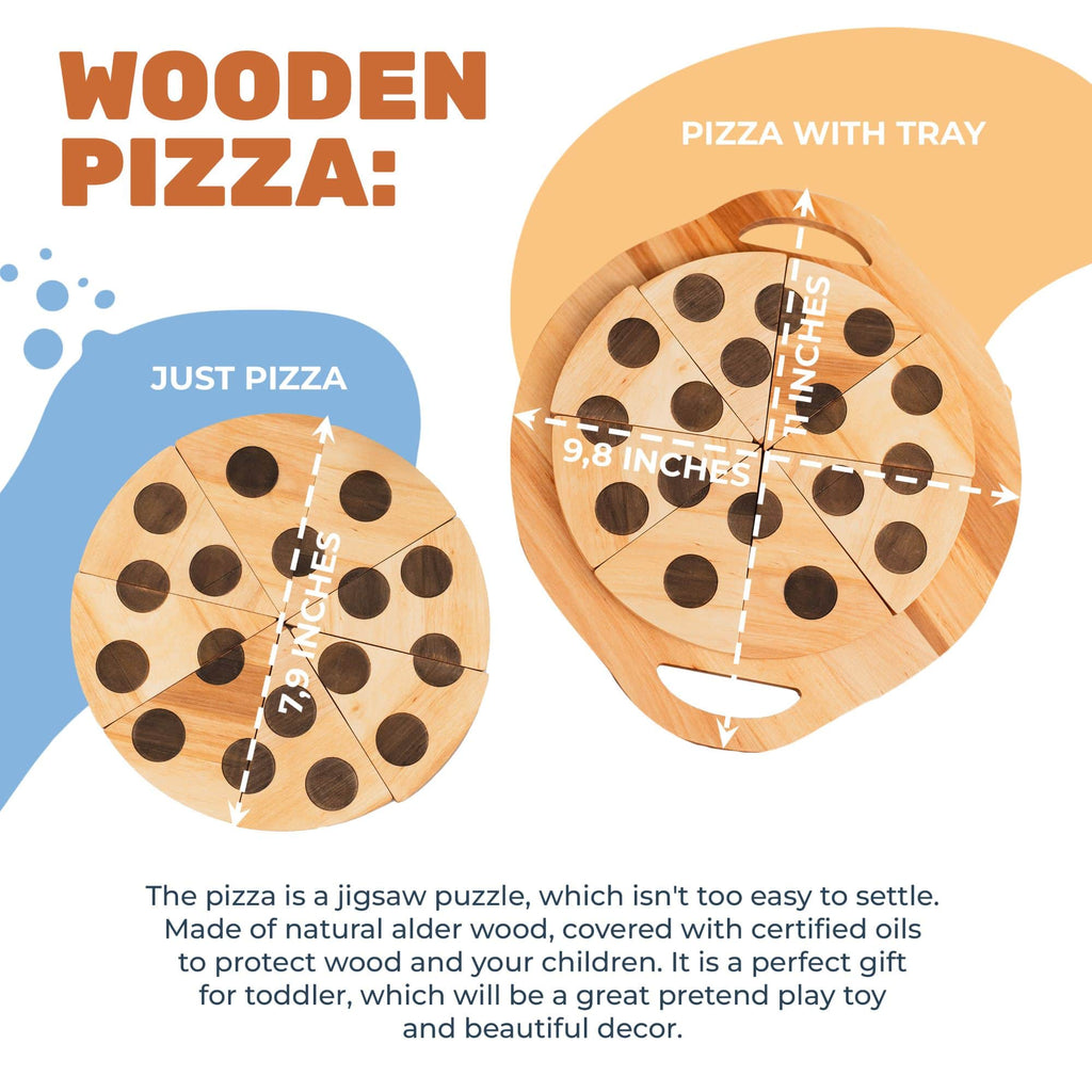 Wooden pizza toy - SJB-DIAMOND ELITES
