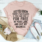 Places You Can Stay For Free Tee - SJB-DIAMOND ELITES