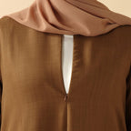 Plain Linen Abaya 3-Piece Set (MOA016) - SJB-DIAMOND ELITES