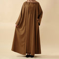 Plain Linen Abaya 3-Piece Set (MOA016) - SJB-DIAMOND ELITES