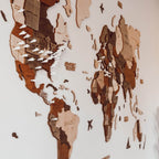 Bundle: Map, Photo Frames, Flags and Airplanes Pins Enjoy The Wood