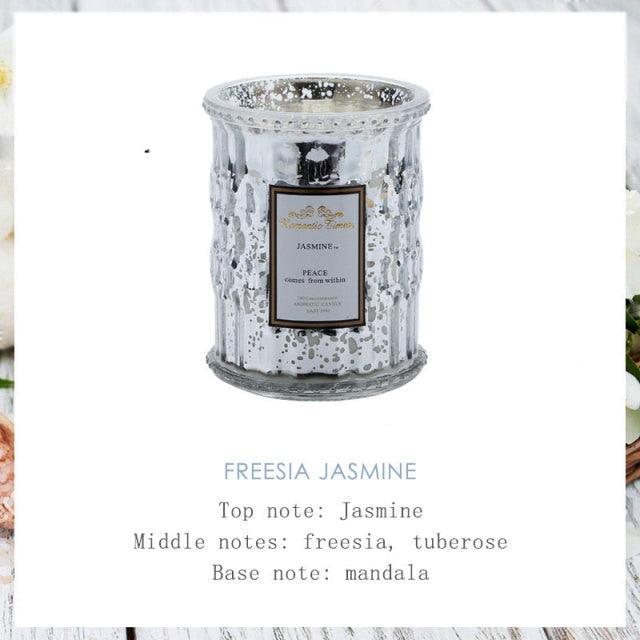Plant Essential Oil Scented Candle Natural Coconut Wax Smokeless Candles 100% Coconut Hand Poured Coconut Candle Highly Scented Soothe Nerves Glass Cup Aromatic Candle Birthday Gift Stevvex