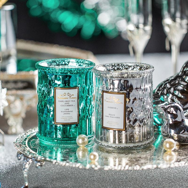 Plant Essential Oil Scented Candle Natural Coconut Wax Smokeless Candles 100% Coconut Hand Poured Coconut Candle Highly Scented Soothe Nerves Glass Cup Aromatic Candle Birthday Gift Stevvex