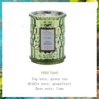 Plant Essential Oil Scented Candle Natural Coconut Wax Smokeless Candles 100% Coconut Hand Poured Coconut Candle Highly Scented Soothe Nerves Glass Cup Aromatic Candle Birthday Gift Stevvex