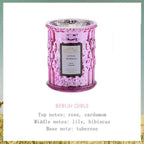 Plant Essential Oil Scented Candle Natural Coconut Wax Smokeless Candles 100% Coconut Hand Poured Coconut Candle Highly Scented Soothe Nerves Glass Cup Aromatic Candle Birthday Gift Stevvex
